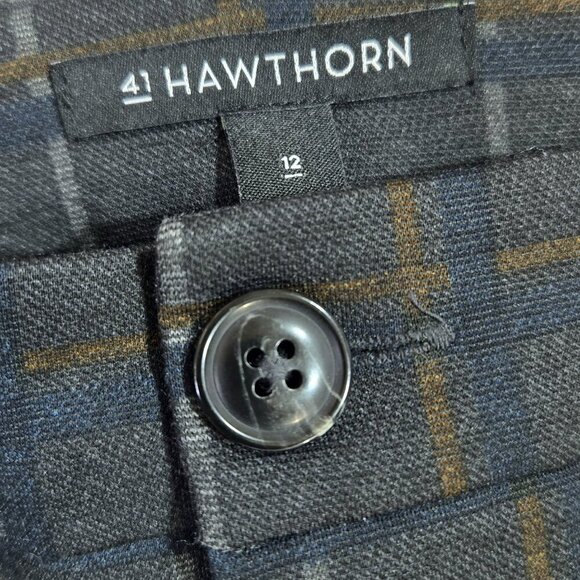 41 Hawthorn Laura Gray Plaid Mid Rise Ankle Skinny Pant Stretch Stitch Fix - Picture 7 of 9